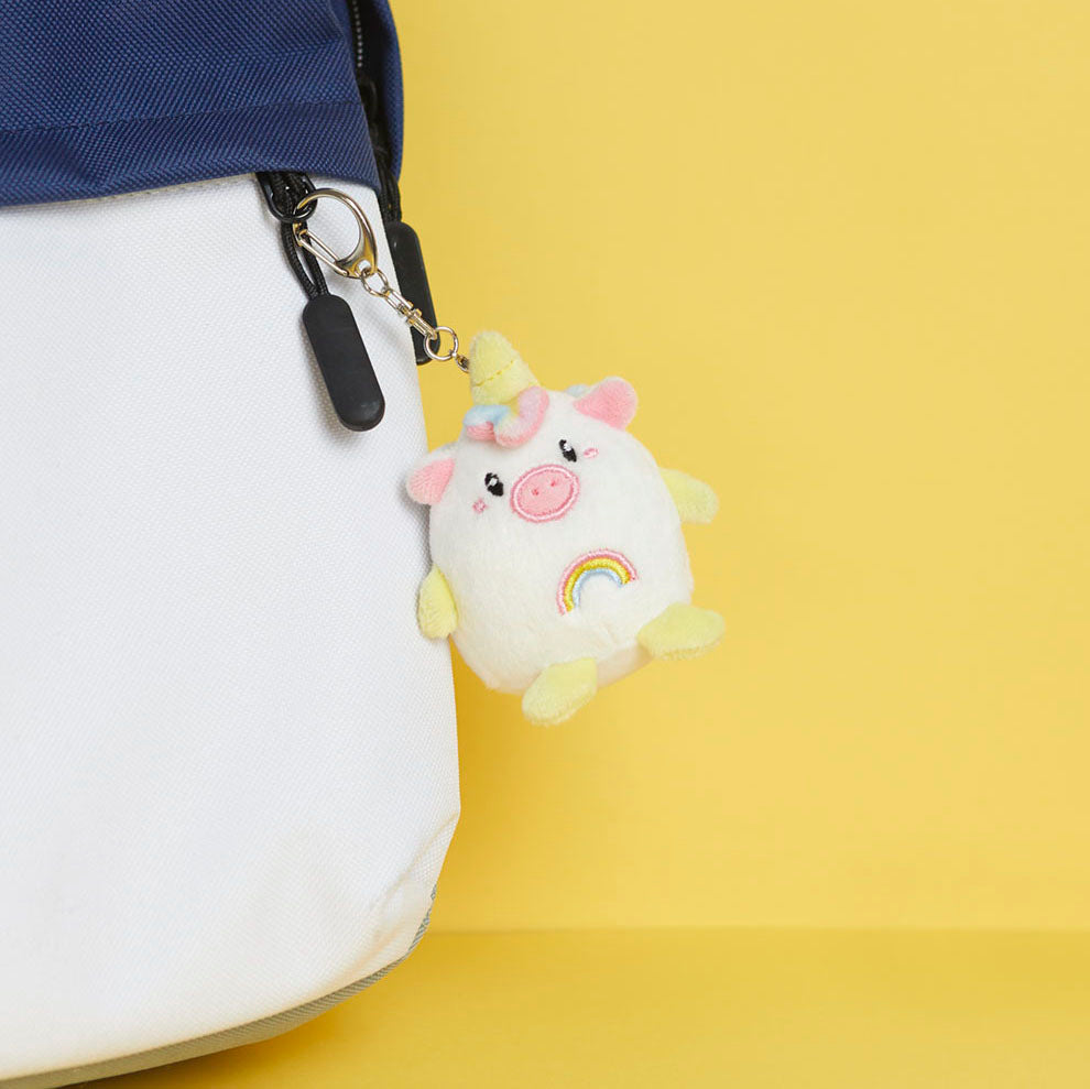 Fluffy Unicorn Keychain