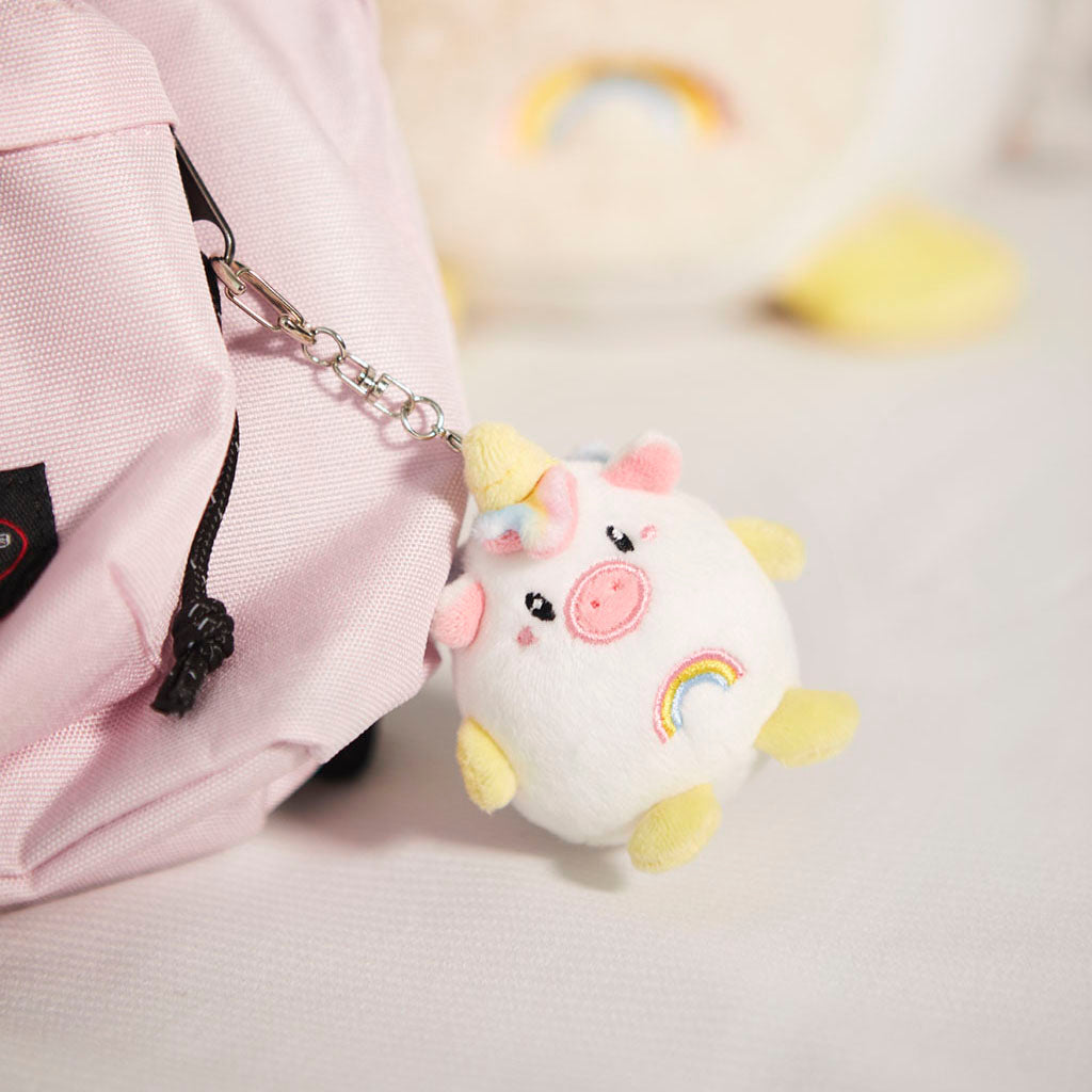 Fluffy Unicorn Keychain
