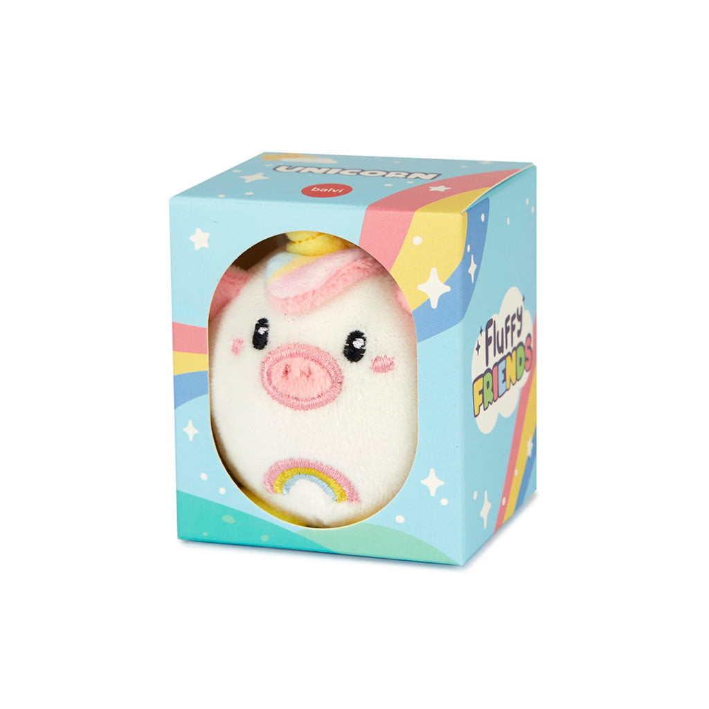 Fluffy Unicorn Keychain