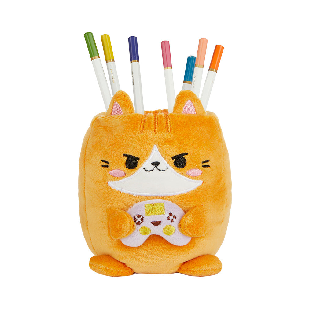 Fluffy Kawaii Gamer Pencil Holder