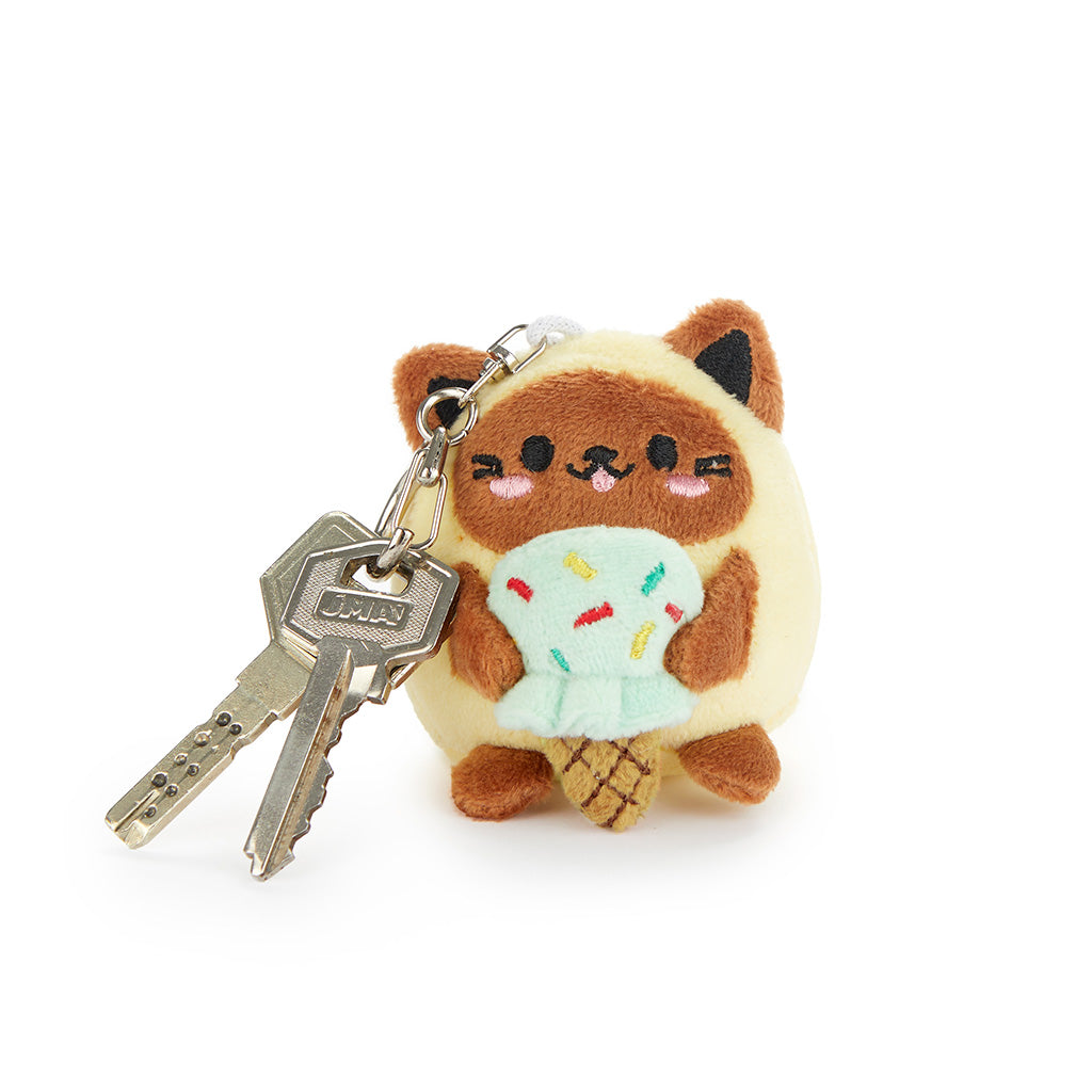 Fluffy Kawaii Minty Keychain