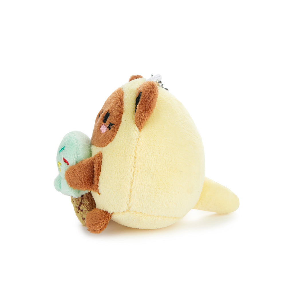 Fluffy Kawaii Minty Keychain