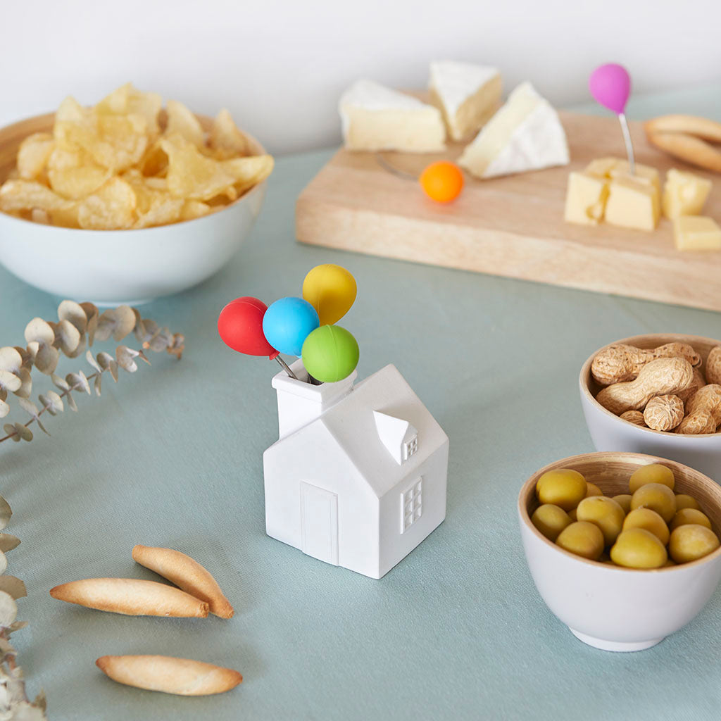 House Balloon Snack Forks