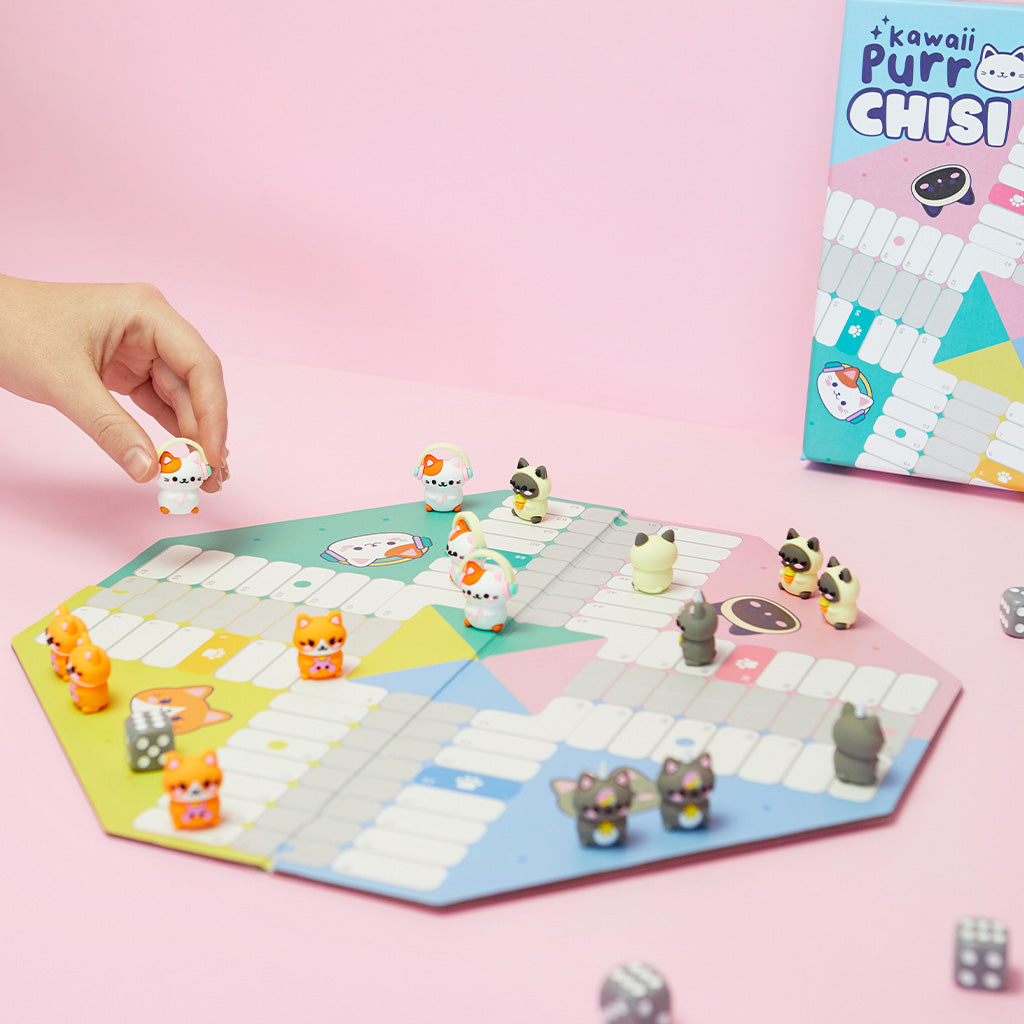 Kawaii Purrchisi Ludo Board Game