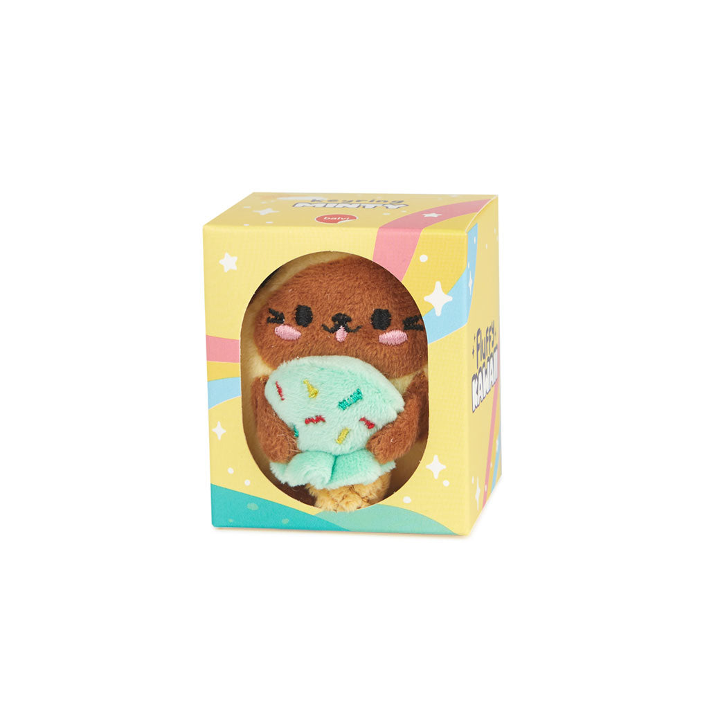 Fluffy Kawaii Minty Keychain