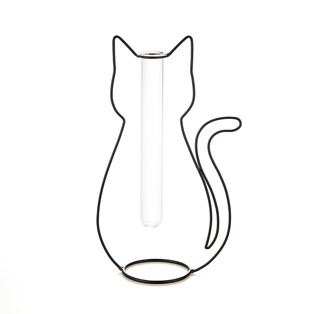 Cat Silhouette Vase