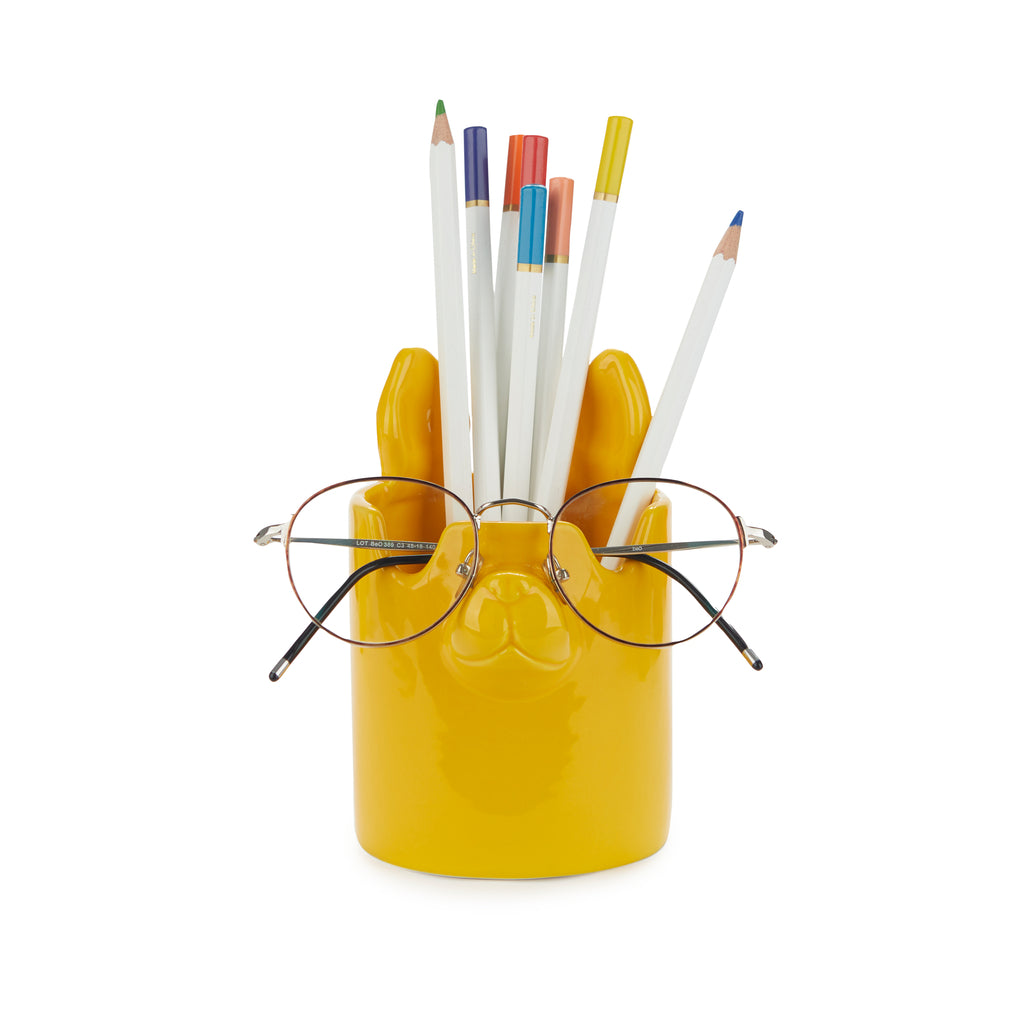 Nosy Buddy Dog Pencil Holder & Eyeglasses Holder