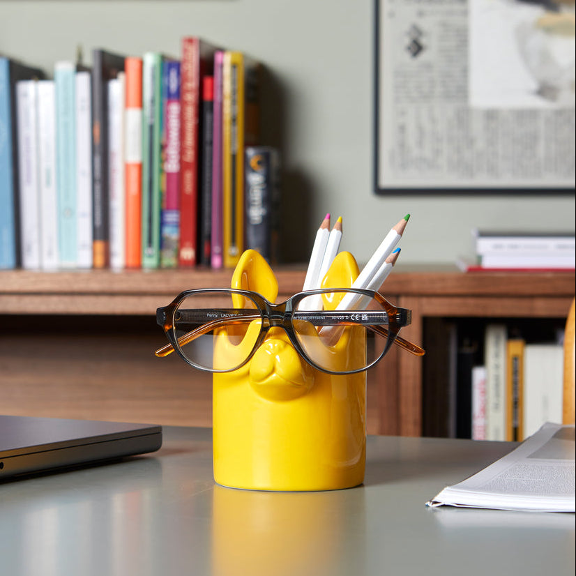 Nosy Buddy Dog Pencil Holder & Eyeglasses Holder