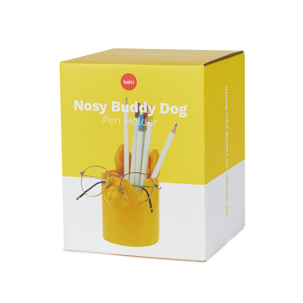 Nosy Buddy Dog Pencil Holder & Eyeglasses Holder