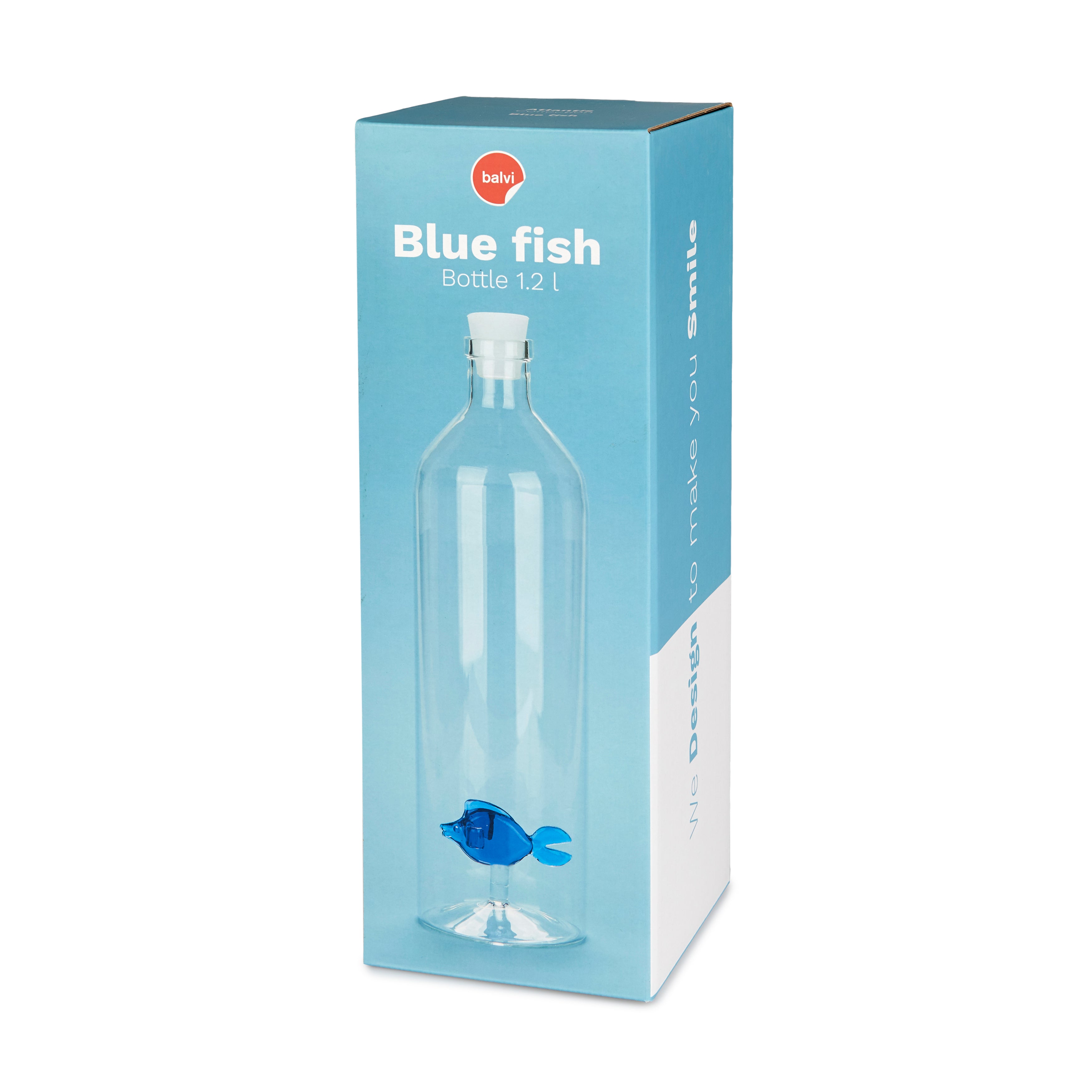 Atlantis Blue Fish Bottle