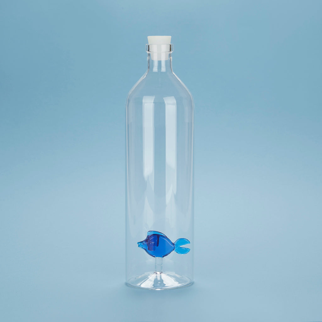 Atlantis Blue Fish Bottle