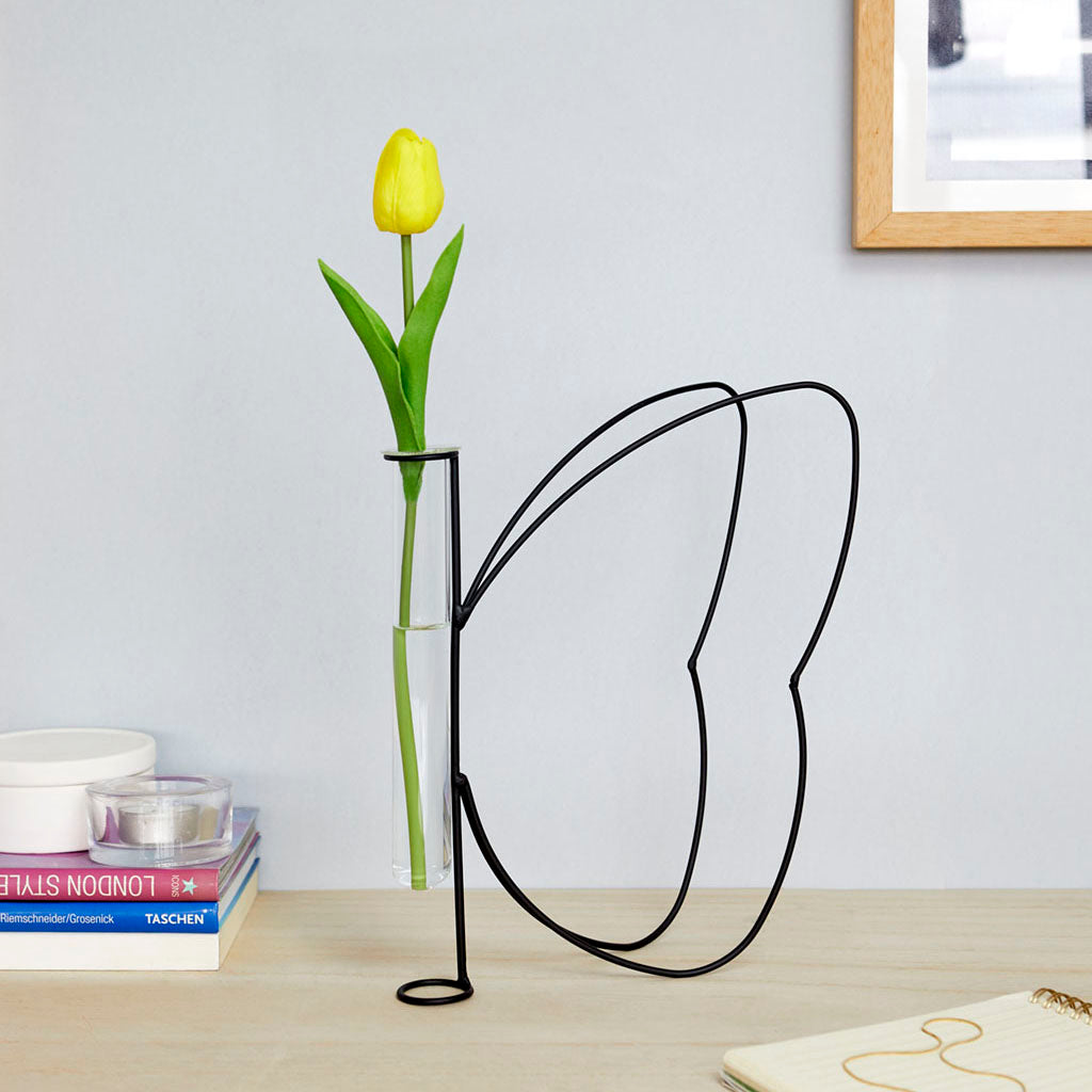Butterfly Silhouette Vase