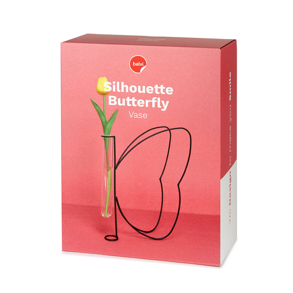 Butterfly Silhouette Vase