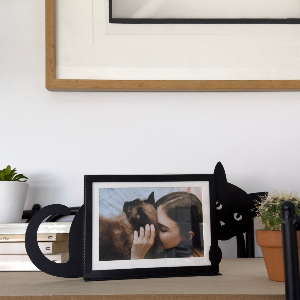 Hidden Cat Horizontal Photo Frame