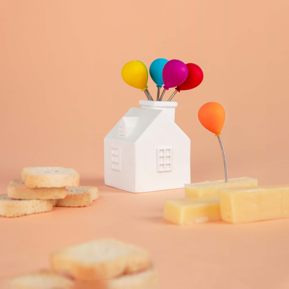 House Balloon Snack Forks