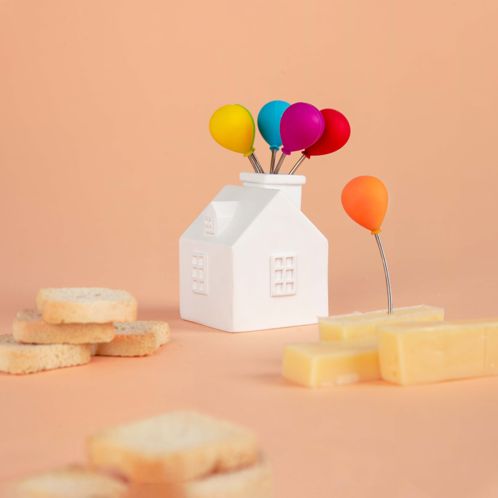 House Balloon Snack Fork