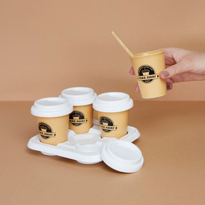 Take Away Coffee Cup Set